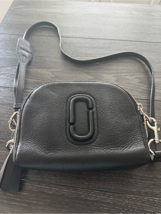 Marc Jacobs Handbags - Marc Jacob Black Leather Crossbody Bag with Double-J Accent/with card holder OBO